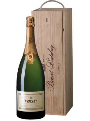 Bouvet Ladubay, Tresor Brut, Saumur AOC, wooden box 1.5 л