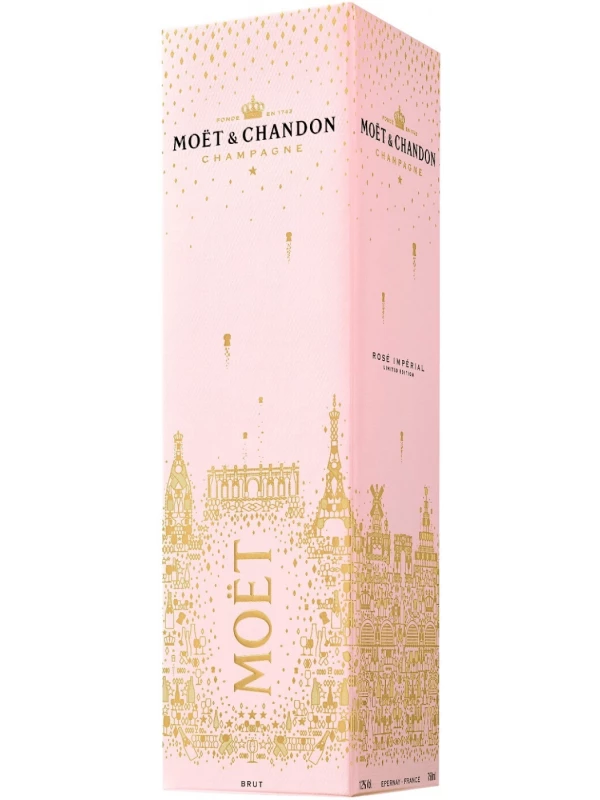 Moet & Chandon, Brut Imperial Rose, gift box New Year Design