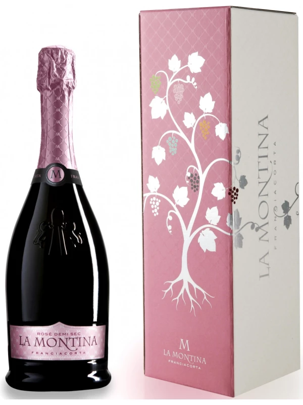 La Montina, Franciacorta DOCG Rose Demi Sec, gift box
