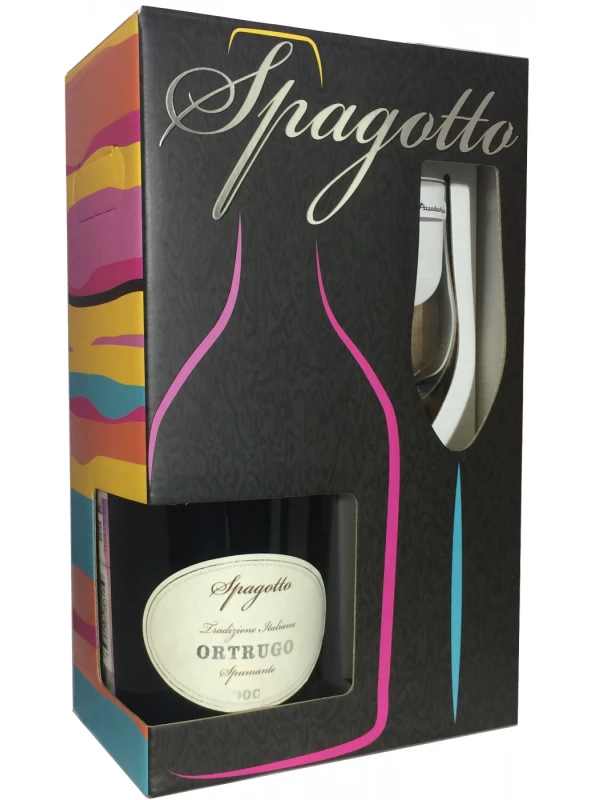 Spagotto Ortrugo DOC, gift set with glass