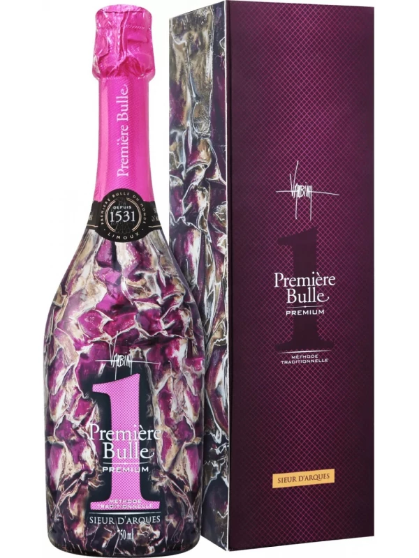 Sieur d'Arques, Premiere Bulle Premium Brut, Cremant de Limoux AOC, gift box