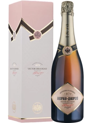 Абрау-Дюрсо, Виктор Дравиньи Розе Брют, в подарочной коробке 0.75 л