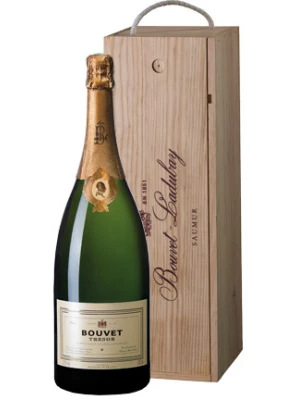 Bouvet Ladubay, Tresor Brut, Saumur AOC, wooden box 1.5 л 2013