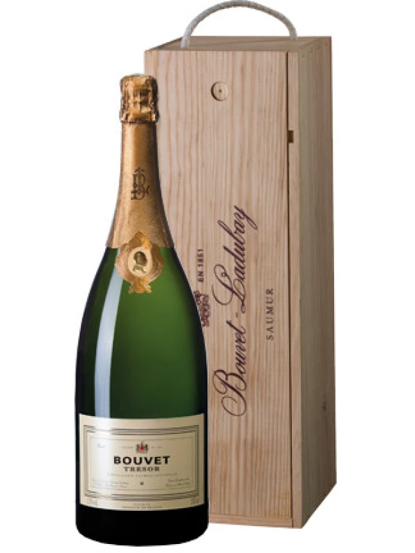 Bouvet Ladubay, Tresor Brut, Saumur AOC, wooden box