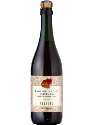 Allegro Lambrusco dell'Emilia IGT Rosso Amabile Frizzante 0.75 л