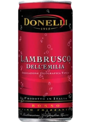 Donelli, Lambrusco dell'Emilia IGT Rosso Amabile, in can 0.2 л