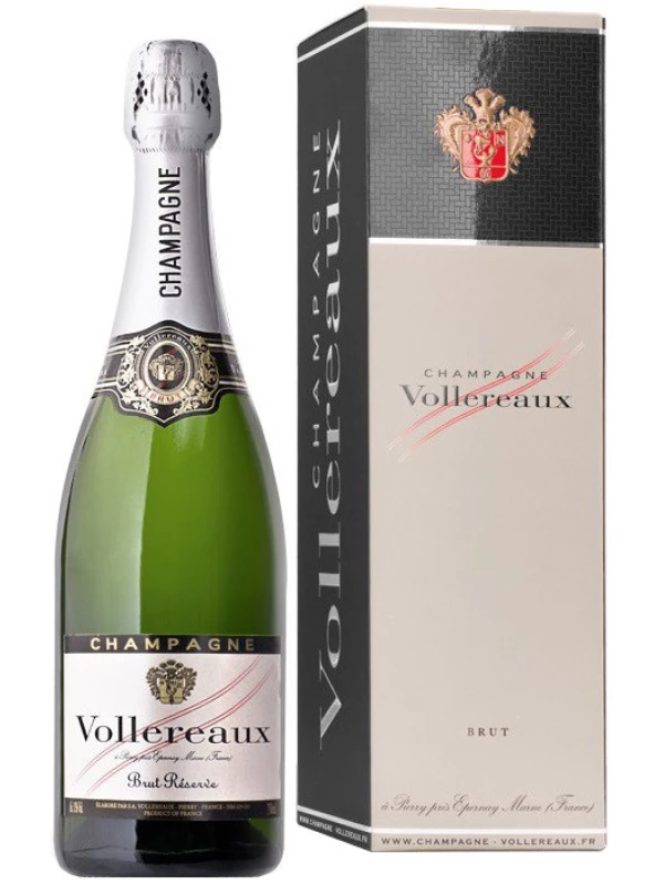 Vollereaux, Brut Reserve, Champagne AOC, gift box