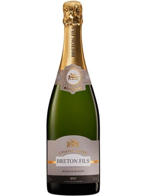 Champagne Breton Fils, Blanc de Blancs Brut, Champagne AOC 0.75 л