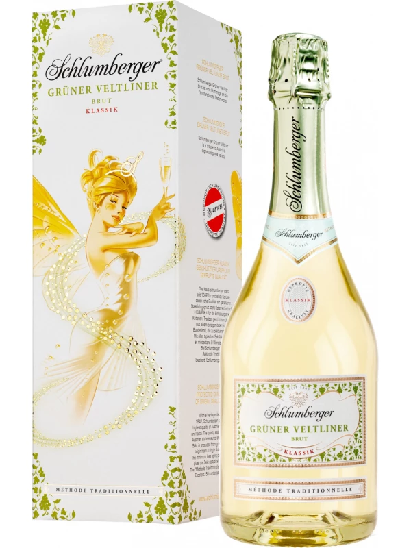 Schlumberger, Gruner Veltliner Brut Klassik, gift box