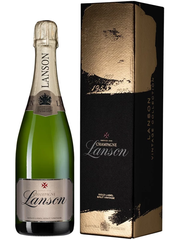 Lanson, Gold Label Brut Vintage, gift box