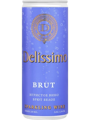 Delissimo White Brut, in can 0.25 л