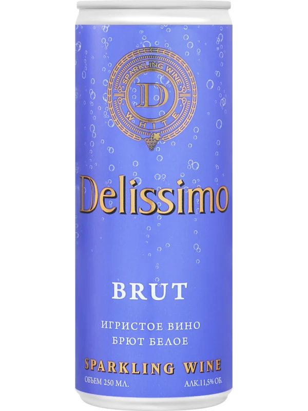 Delissimo White Brut, in can