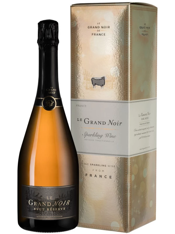 Le Grand Noir Brut Reserve, Languedoc AOP, gift box