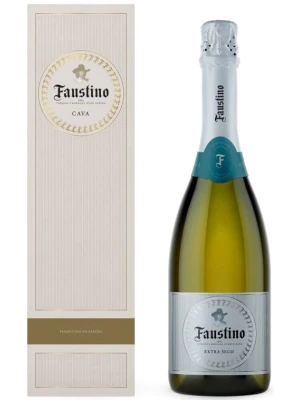 Cava Faustino Extra Seco, gift box 0.75 л