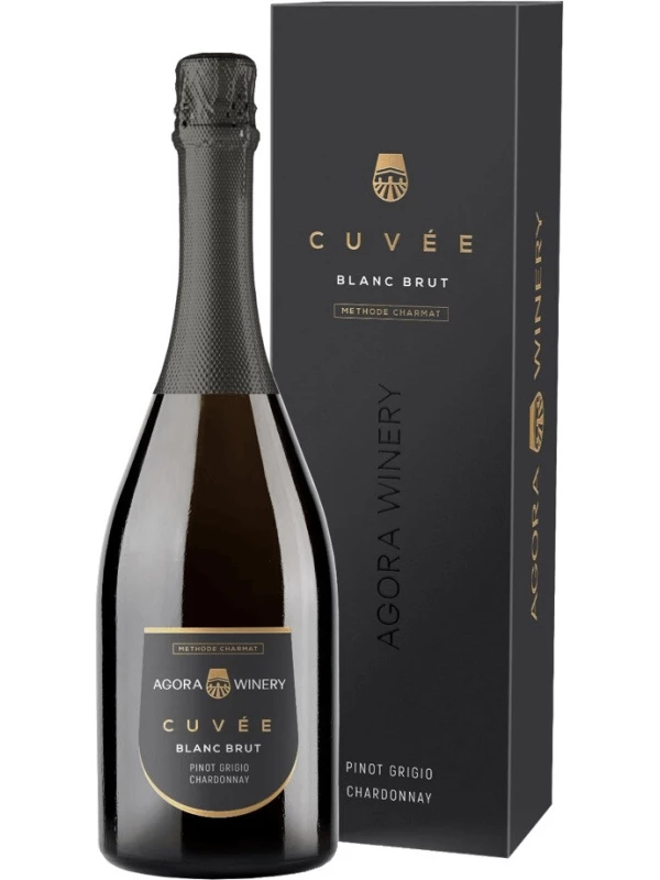 Agora Cuvee Pinot Grigio Chardonnay Brut, gift box