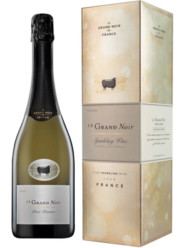 Le Grand Noir Brut Reserve, Languedoc AOP, gift box
