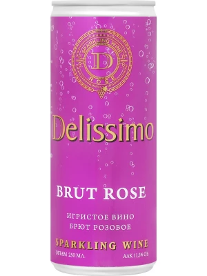 Delissimo Rose Brut, in can 0.25 л