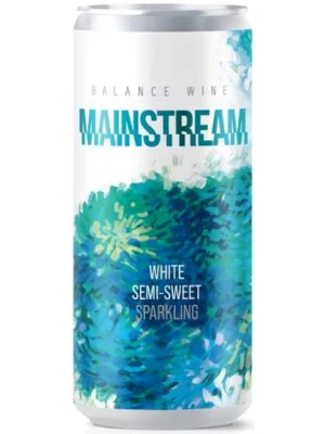 Balance Wine Mainstream, Sparkling White Semi-Sweet, in can 0.33 л