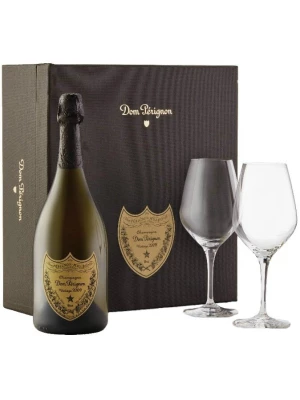 Dom Perignon, 2008, gift box with 2 glasses