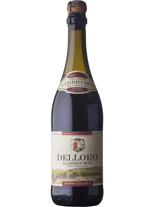 Delloro Lambrusco Rosso Amabile, Emilia IGT