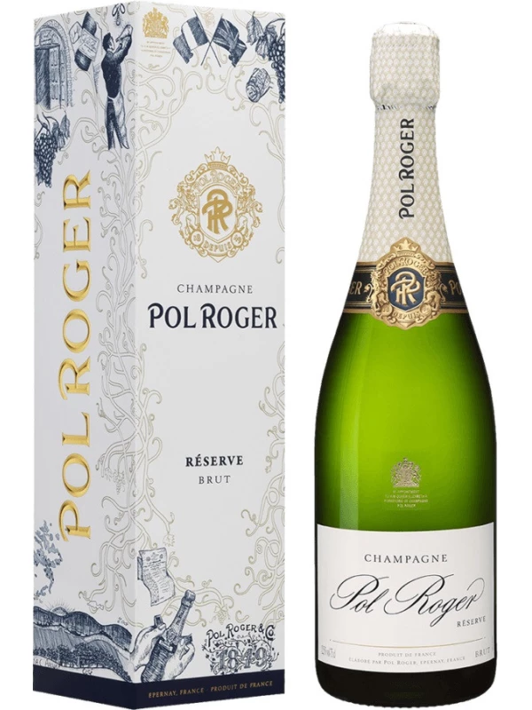 Pol Roger, Brut Reserve, gift box Festive