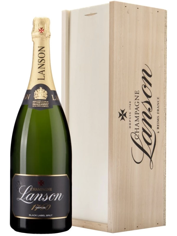 Lanson, Black Label Brut, wooden box