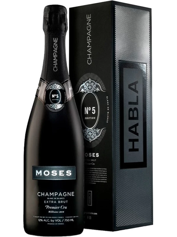 Moses №5 Blanc de Blancs Extra Brut Millesime, Champagne Premier Cru AOC, gift box