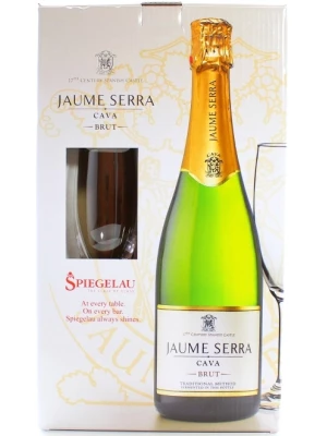 Jaume Serra, Cava Brut DO, gift box with glass 0.75 л