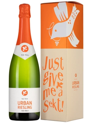 Nik Weis, Urban Riesling Sekt Brut, gift box 0.75 л