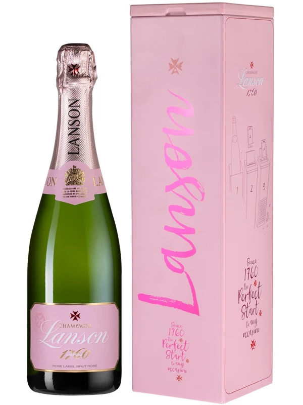 Lanson, Rose Label Brut Rose, gift box Music Box