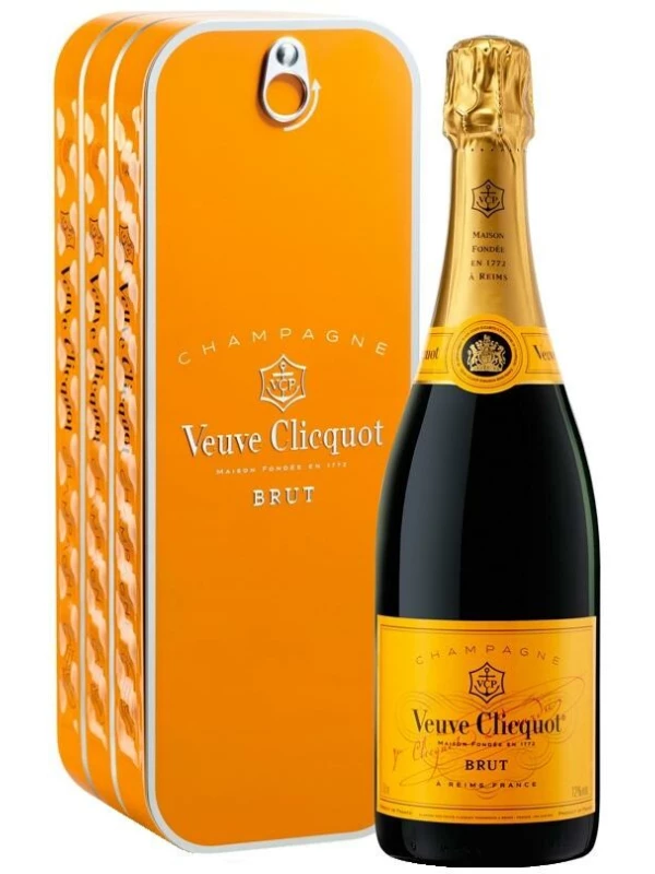 Veuve Clicquot, Brut, metal box Sardine