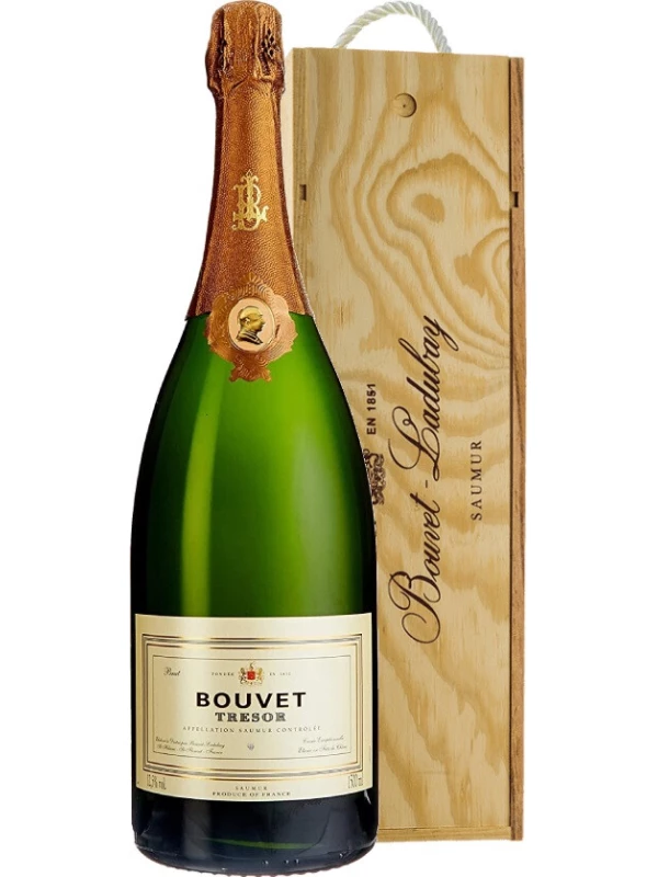 Bouvet Ladubay, Tresor Brut, Saumur AOC, wooden box