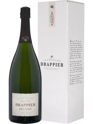 Champagne Drappier, Brut Nature, gift box 1.5 л