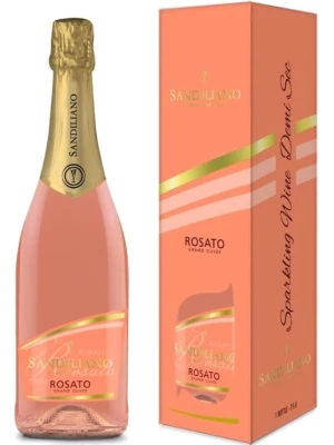 Sandiliano, Grande Cuvee Rosato, gift box 0.75 л