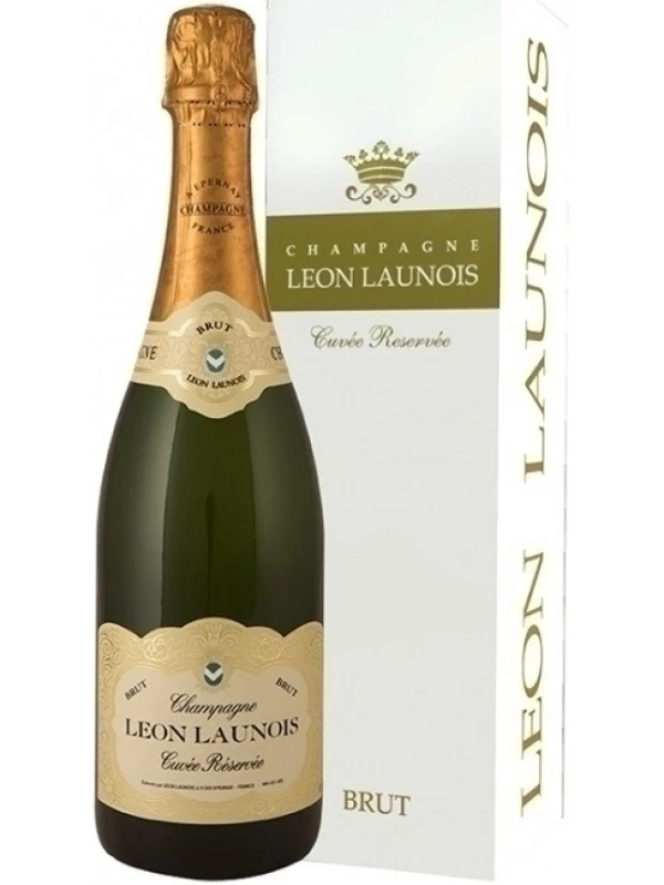 Leon Launois, Cuvee Reservee Brut Blanc, Champagne AOC, gift box