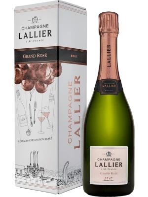 Champagne Lallier, Grand Rose Brut Grand Cru, Champagne AOC, gift box 0.75 л