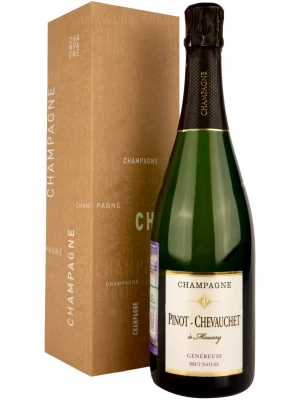 Pinot-Chevauchet, Genereuse Brut Nature, Champagne AOC, gift box 0.75 л