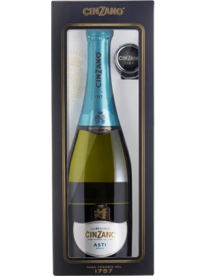 Cinzano, Asti Spumante DOCG, gift box with stopper 0.75 л