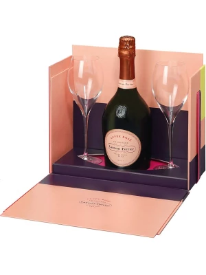 Laurent-Perrier, Cuvee Rose Brut, gift box with 2 glasses 0.75 л