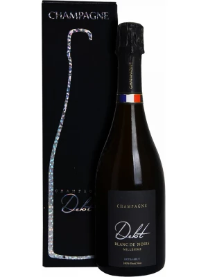 Champagne Delot, Blanc de Noirs Millesime Extra Brut, gift box 0.75 л 2019
