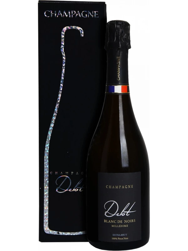 Champagne Delot, Blanc de Noirs Millesime Extra Brut, gift box
