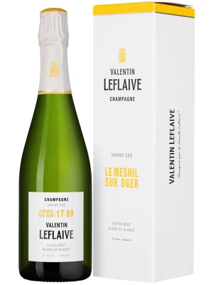 Valentin Leflaive, Le Mesnil sur Oger Extra Brut Blanc de Blancs, Champagne AOC, gift box 0.75 л 2017