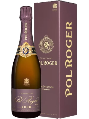Pol Roger, Brut Rose, gift box 0.75 л 2008