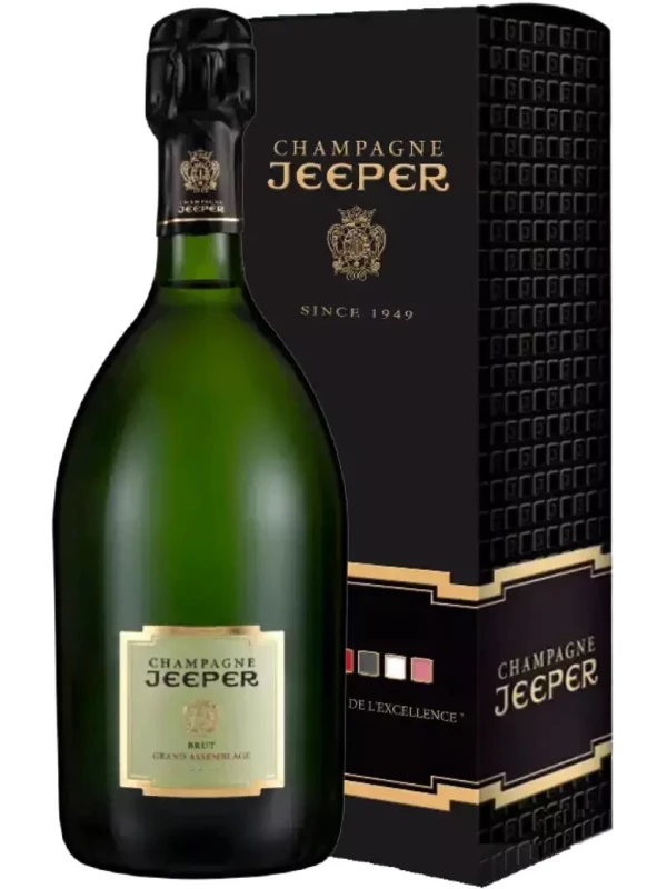 Champagne Jeeper, Grand Assamblage Brut, Champagne AOC, gift box