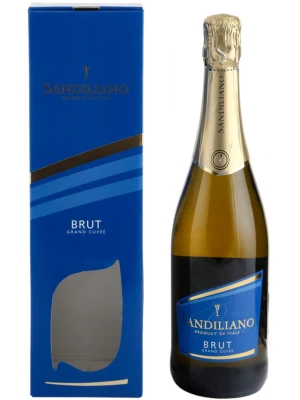 Sandiliano, Grande Cuvee Brut, gift box 0.75 л