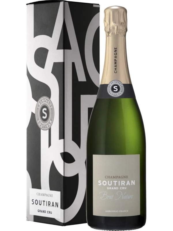 Soutiran, Brut Nature Grand Cru, Champagne AOC, gift box