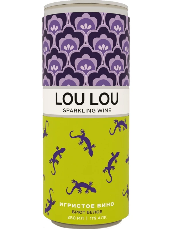 Lou Lou White Brut, in can