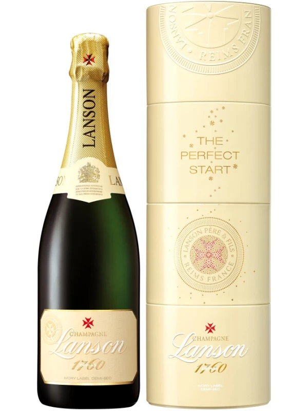 Lanson, Ivory Label Demi-Sec, gift box Twist Pack