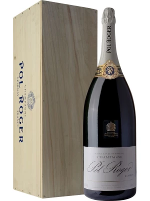 Pol Roger, Brut Reserve, Extra Cuvee de Reserve, wooden box 6 л