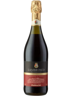 Paesano Lambrusco Rosso Amabile, Dell'Emilia IGT 0.75 л